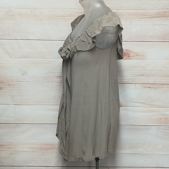 Esther's Archive  Ruffle Peasant Silk Blouse M - Picture 4 of 8